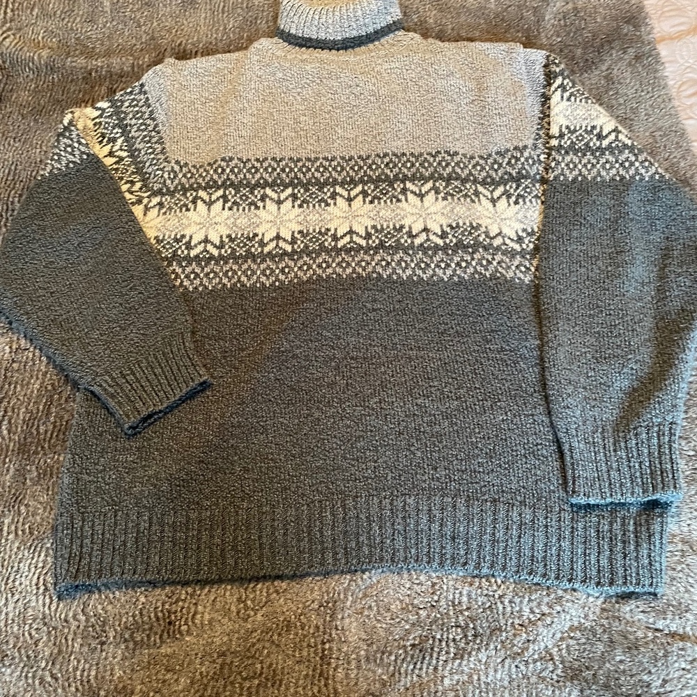 5 for $15.  XL Penmans snowflake turtleneck sweater